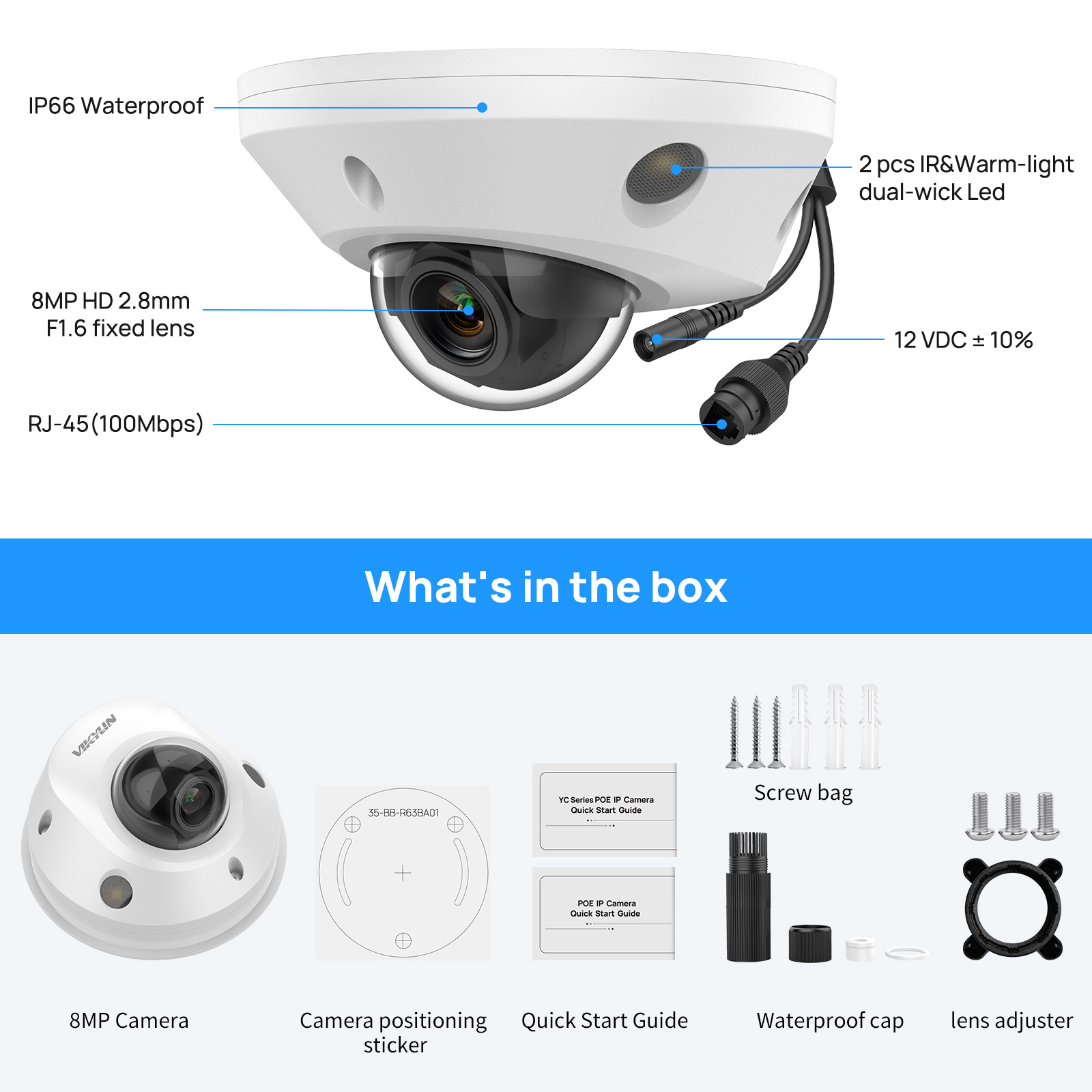 4K 8MP POE IR&Warm Lights fish – Home Security Hikvision recenzja i cena