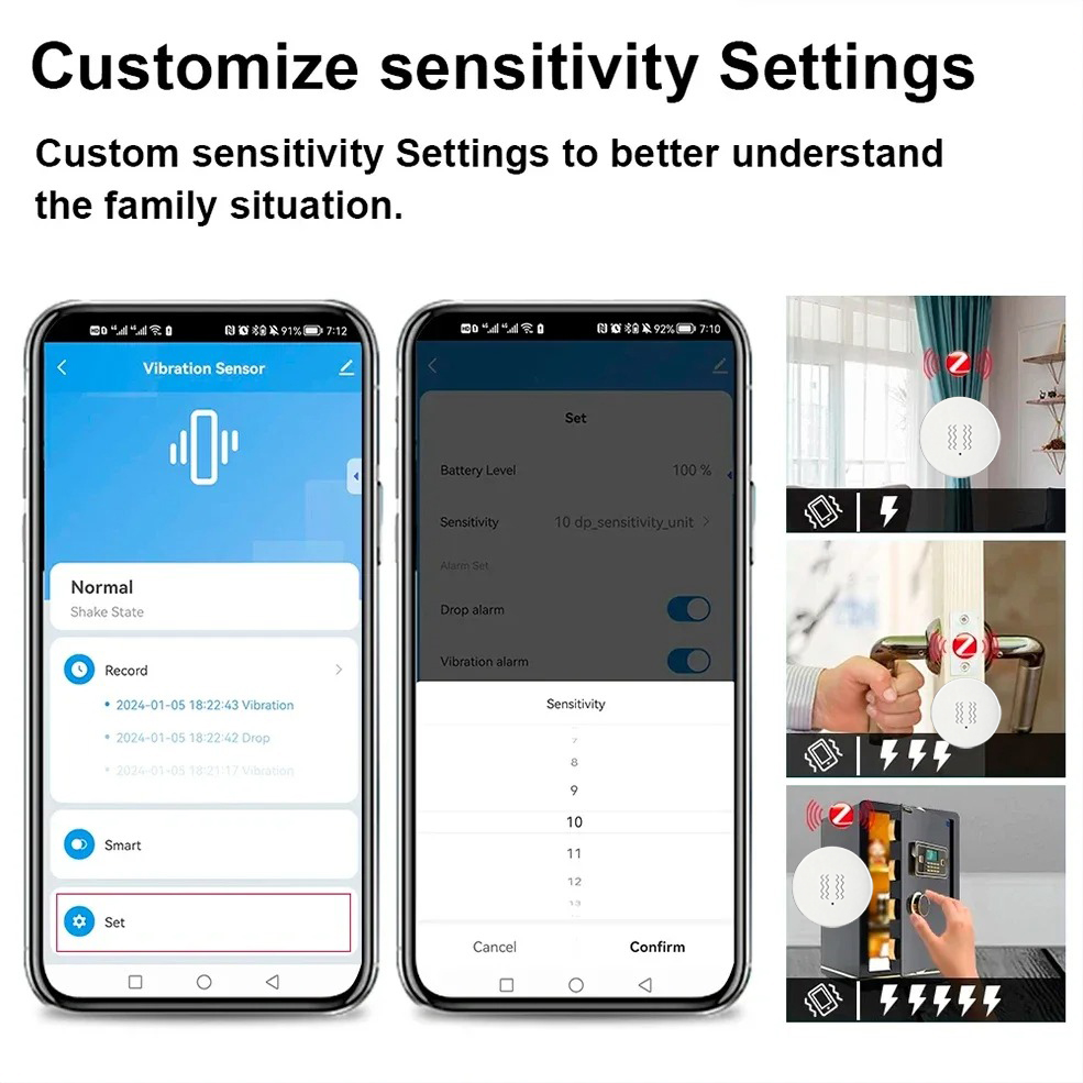Tuya ZigBee Smart Vibration &  – Home Security Alarm recenzja i cena