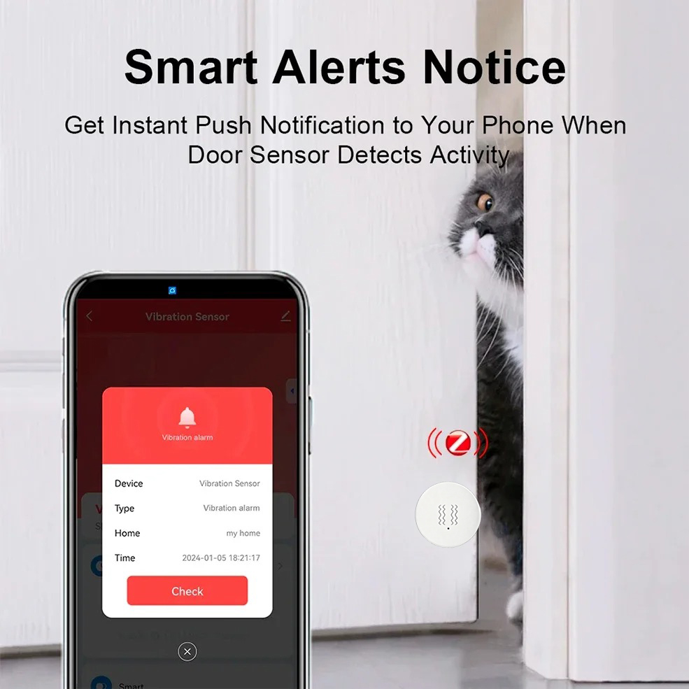 Tuya ZigBee Smart Vibration &  – Home Security Alarm recenzja i cena