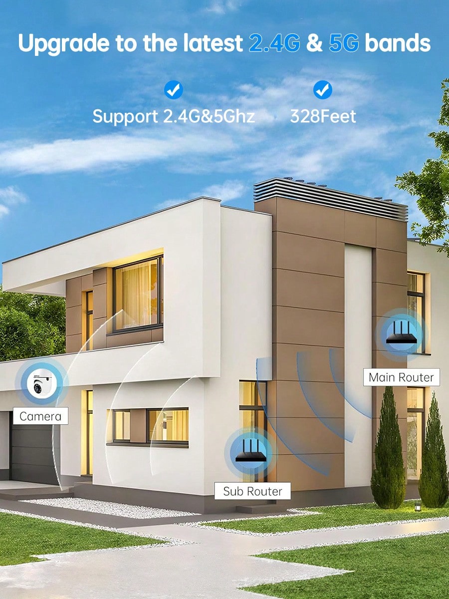WESECUU Security Camera 2K HD  – Home Security Lights Outdoors recenzja i cena