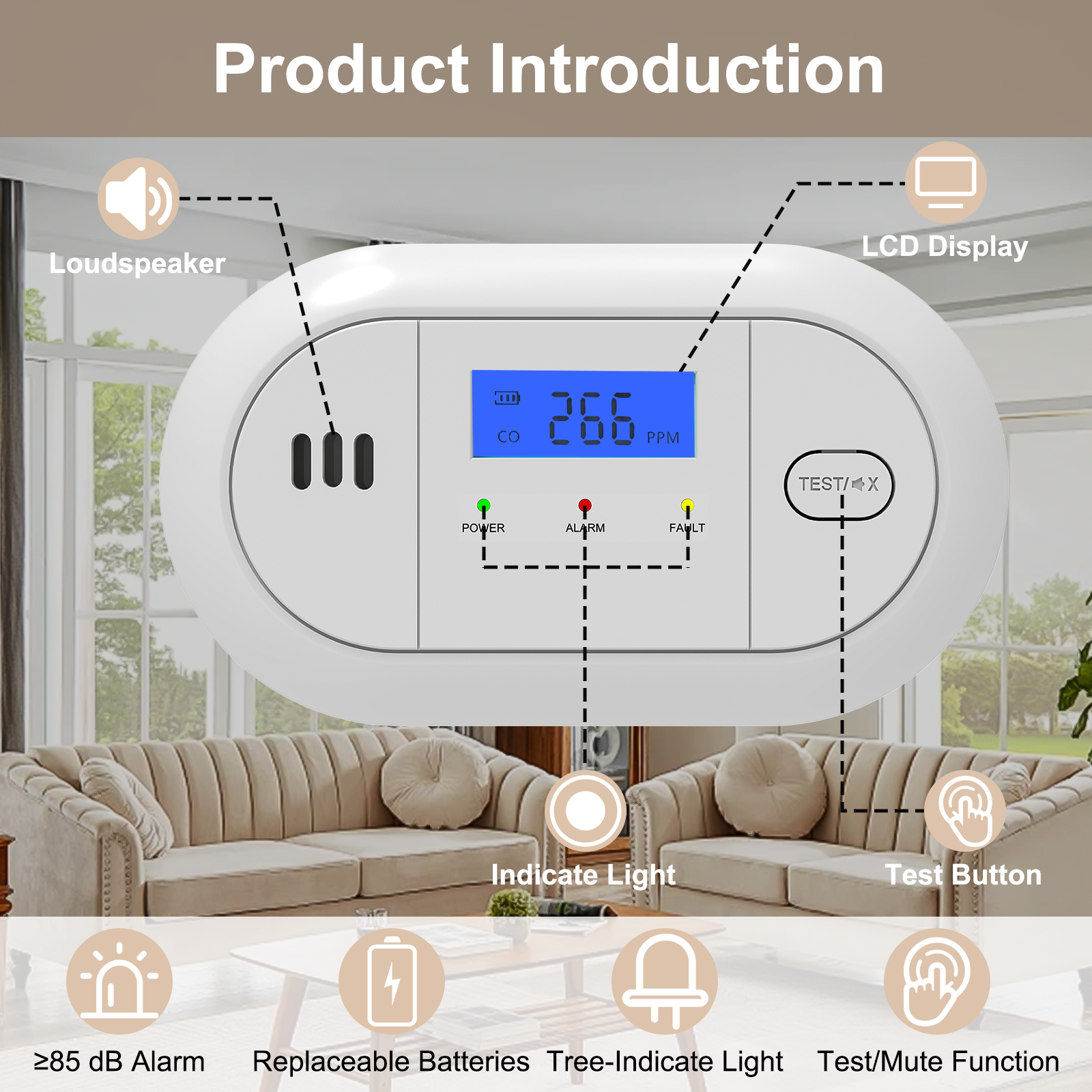 LCD Display Carbon Monoxide Al – Home Security Kitchener recenzja i cena
