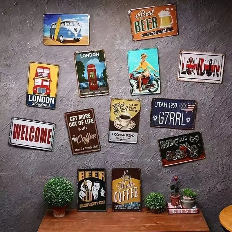 Heavy-Duty Vintage Metal Priva – Home Security Logo recenzja i cena