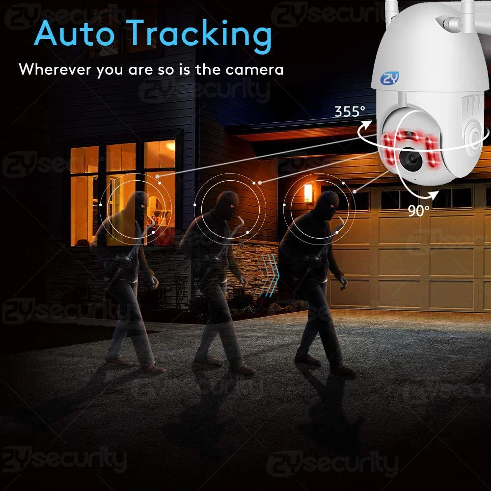 Outdoor 1080P Wireless PTZ Sec – Home Yard Security Cameras recenzja i cena