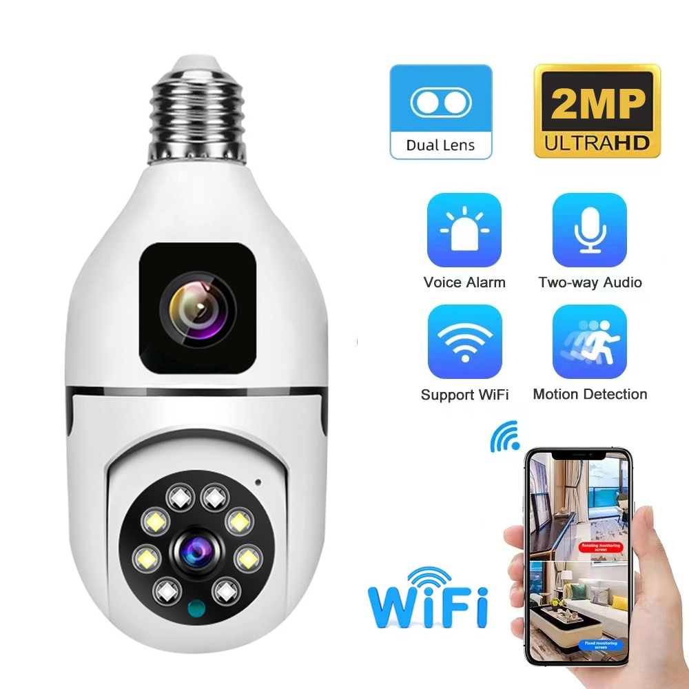 4MP V380/Yoosee Dual Lens E27  – Home Security Wireless Cameras recenzja i cena