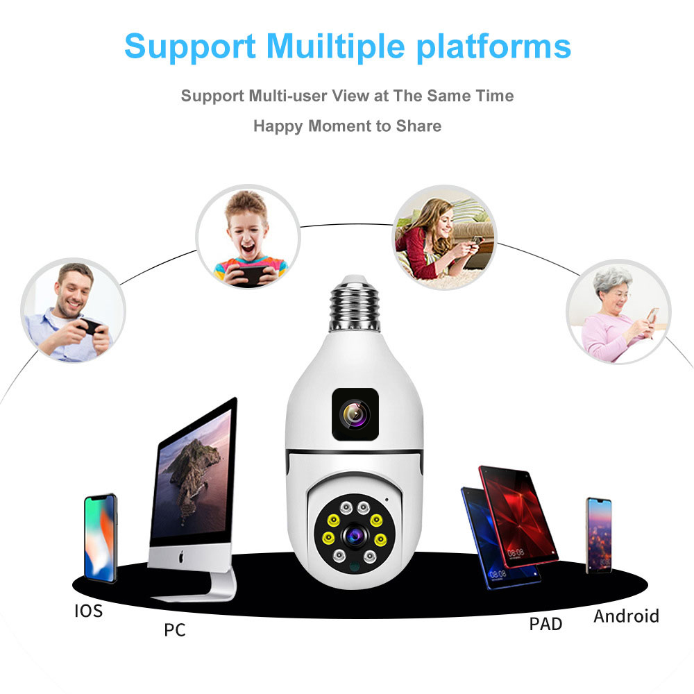 4MP V380/Yoosee Dual Lens E27  – Home Security Wireless Cameras recenzja i cena