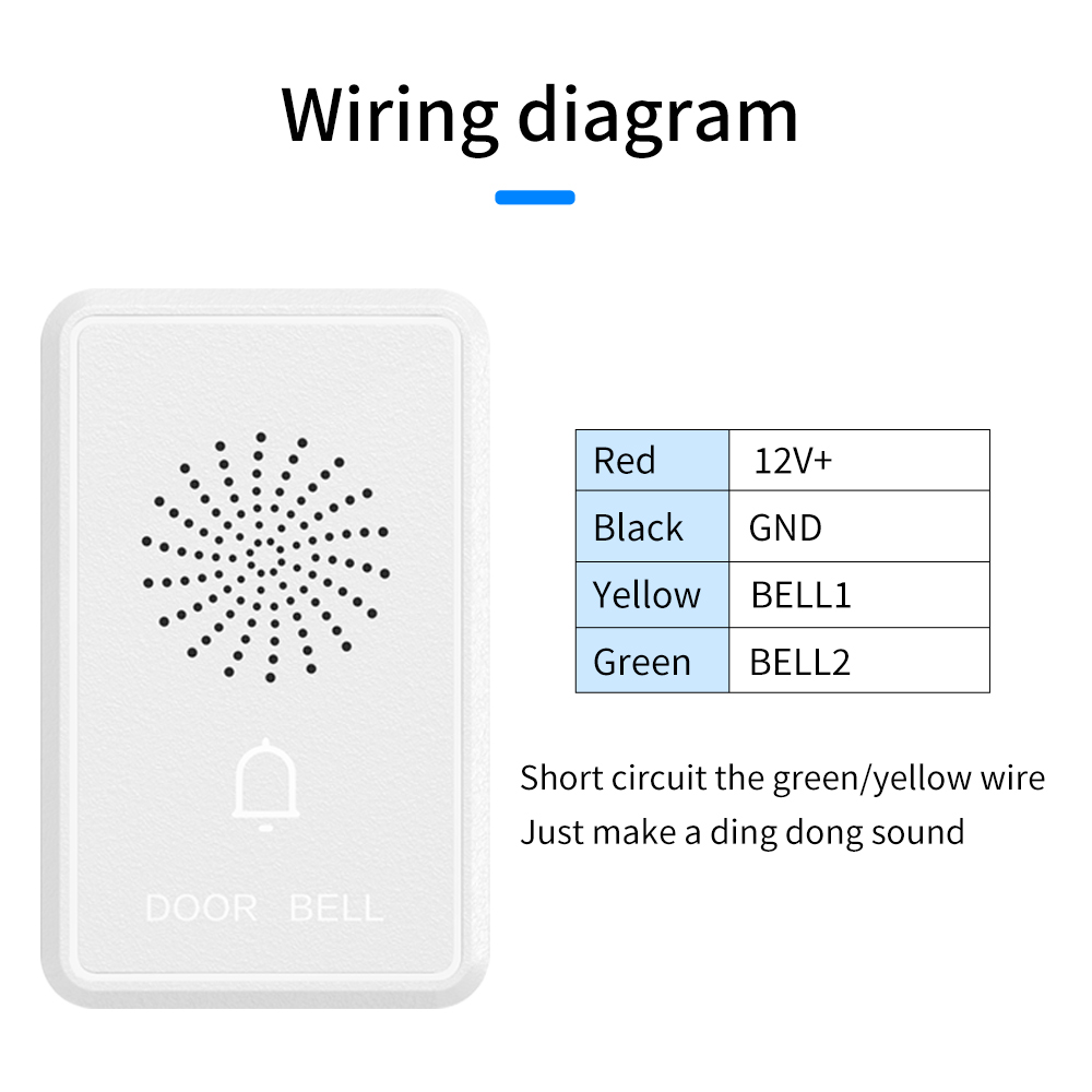 4Wire Wired Doorbell DC12V Acc – Home Security Ring System recenzja i cena