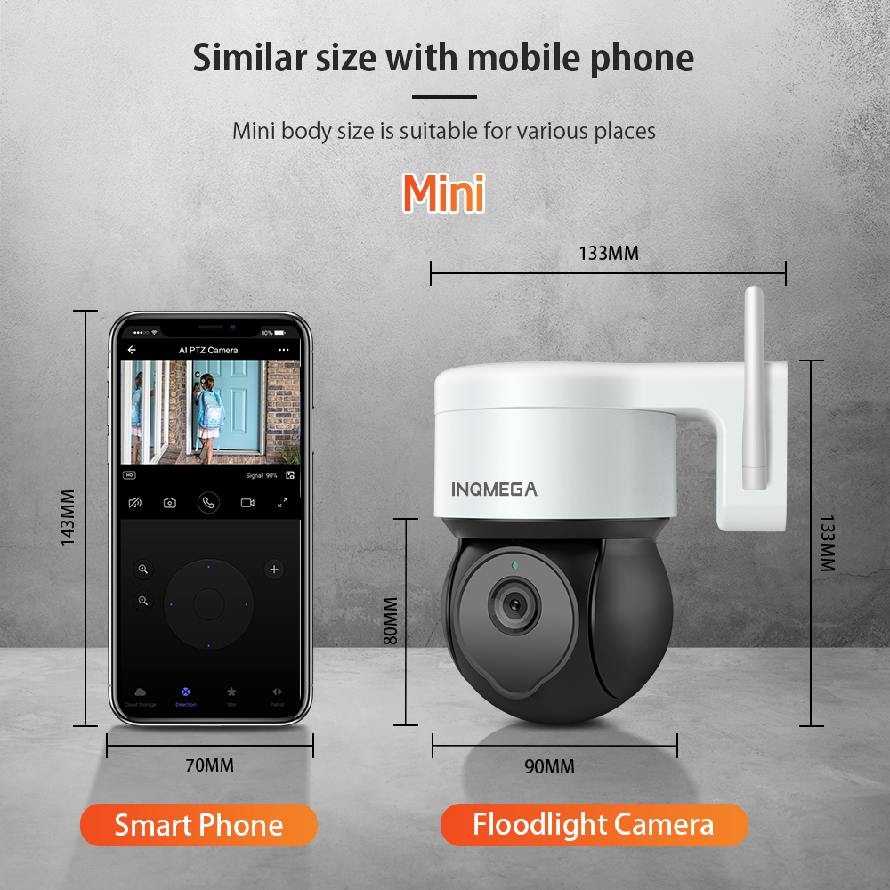 INQMEGA 5MP Tuya Outdoor PTZ C – Home Yard Security Cameras recenzja i cena