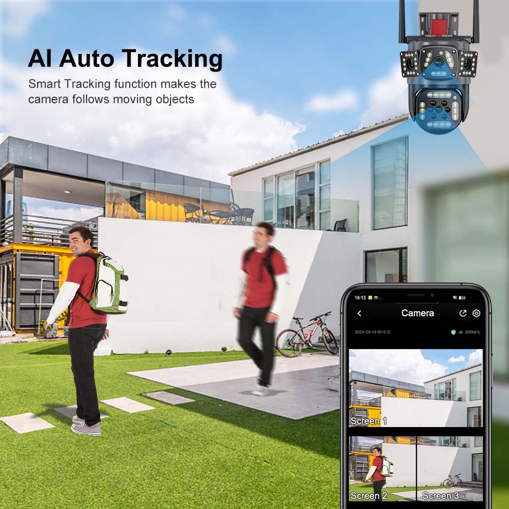 6K 12MP WiFi Camera Outdoor CC – Home Security Alarm recenzja i cena