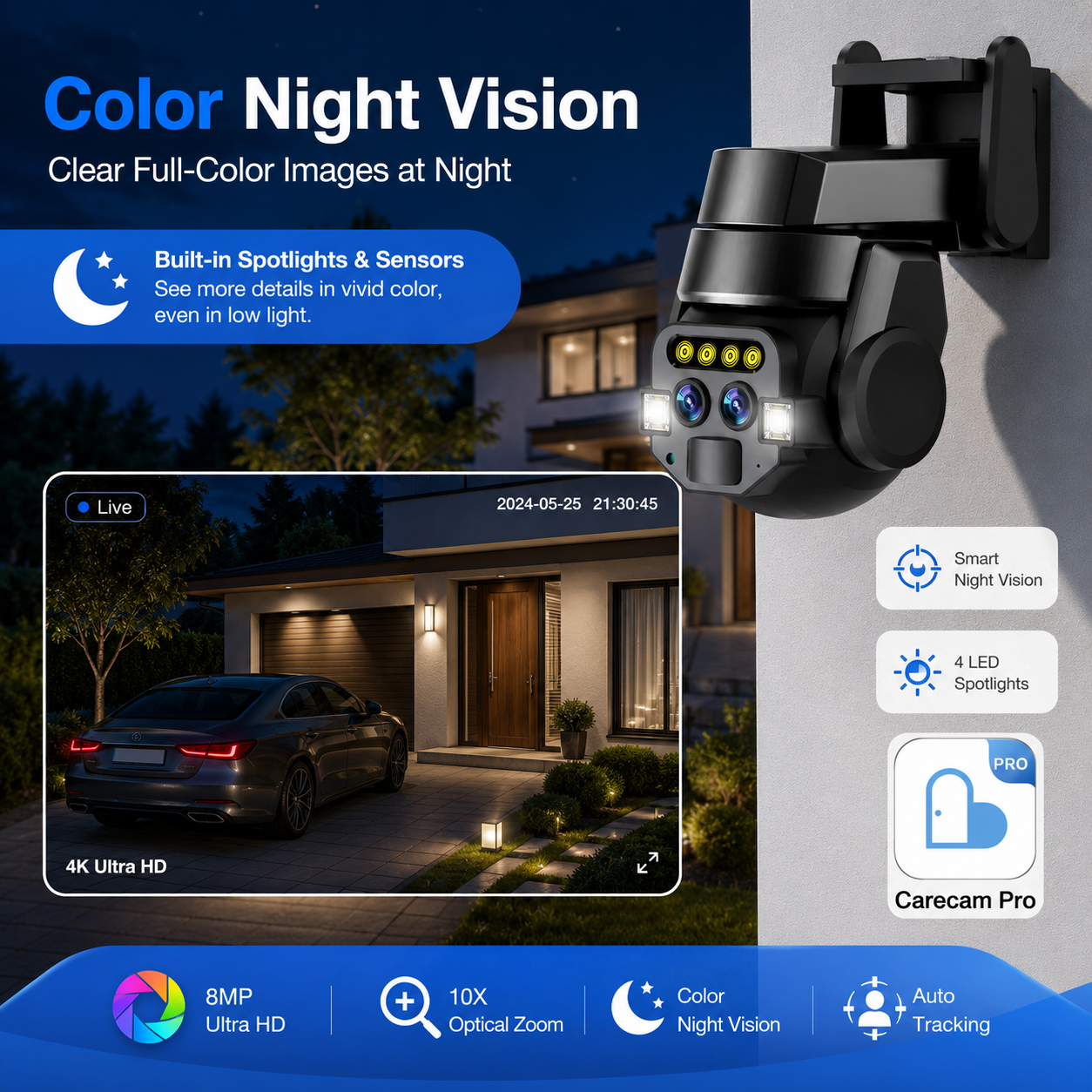 Outdoor PTZ Surveillance Camer – Home Yard Security Cameras recenzja i cena
