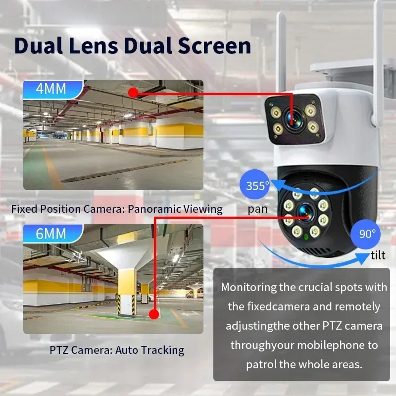 2K 3MP Dual Lens WiFi Security – Home Yard Security Cameras recenzja i cena