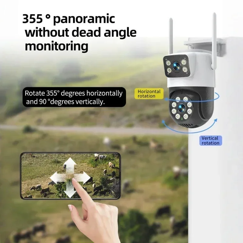2K 3MP Dual Lens WiFi Security – Home Yard Security Cameras recenzja i cena