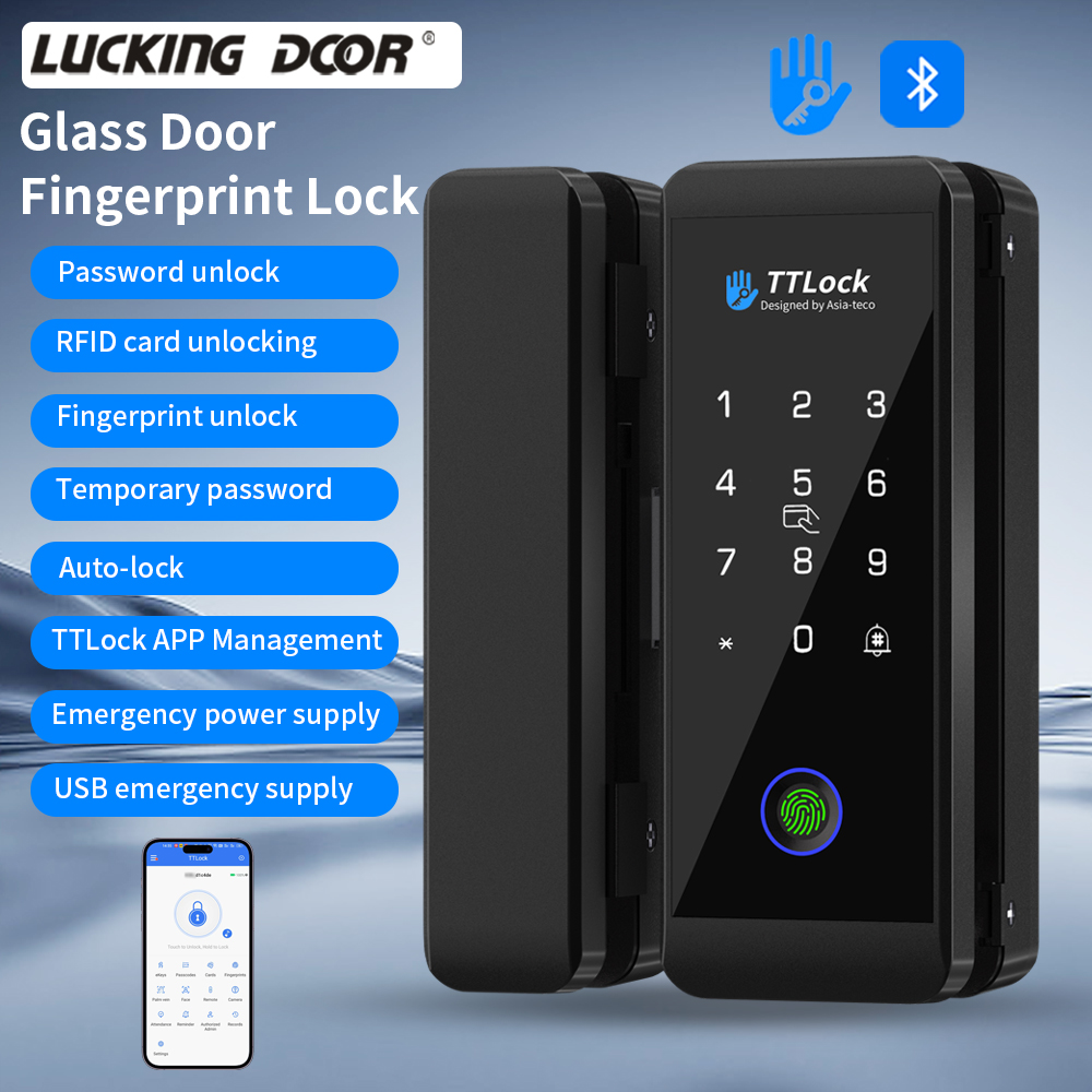 TTLOCK Smart Glass lock Finger – Door Lock Smart Keypad recenzja i cena