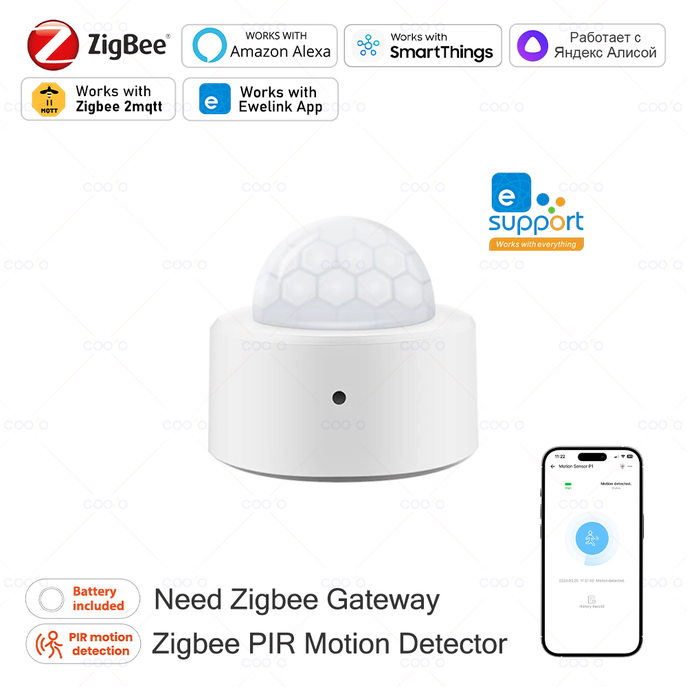 Zigbee Mini PIR Motion Sensor  – Home Security Alarm recenzja i cena