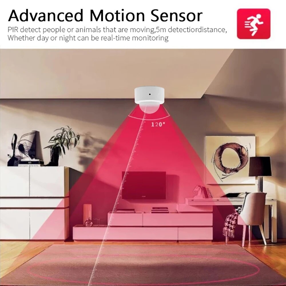 Zigbee Mini PIR Motion Sensor  – Home Security Alarm recenzja i cena