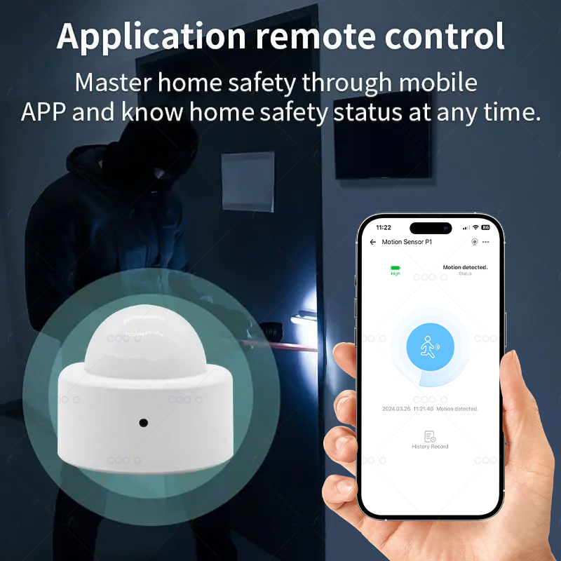 Zigbee Mini PIR Motion Sensor  – Home Security Alarm recenzja i cena