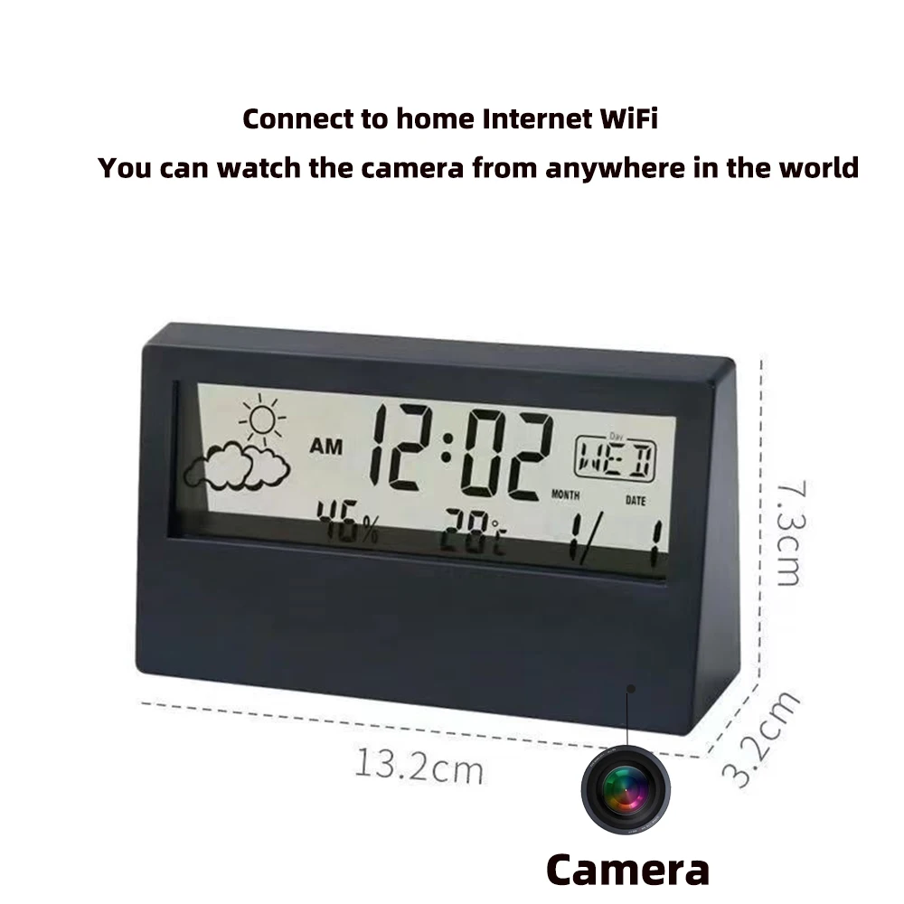 4K WiFi Clock Camera with Moti – Home Security And Monitoring recenzja i cena