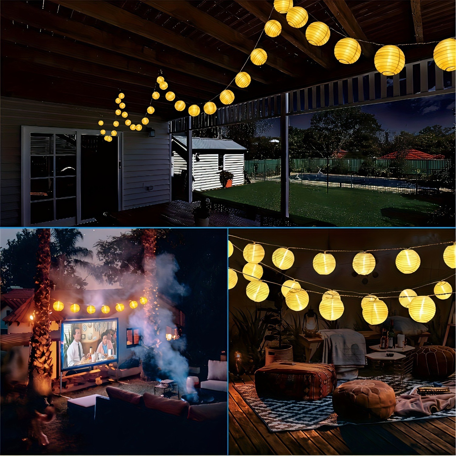 LED Solar Lantern String Light – Solar Security Light recenzja i cena